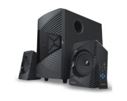 51MF0485AA001 - Altavoces Creative SBS E2500 2.1 30W Subwoofer 15W FM USB 2.0 Bluetooth 5.0 3.5mm Control Remoto IR Negros (51MF0485AA001)