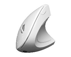 SUBMO-EDGVW02 - Ratn Vertical SUBBLIM Glide Diestro Ergonmico Silencioso RF 2.4GHz Bluetooth 5.1 1600dpi 6 Botones Blanco (SUBMO-EDGVW02)