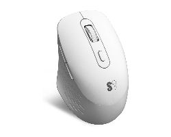 SUBMO-EDCUR02 - Ratn SUBBLIM Curve Diestro Ergonmico Silencioso RF 2.4GHz Bluetooth 1600dpi 6 Botones Blanco (SUBMO-EDCUR02)