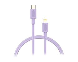 NBTCABLCLP1 - Cable NUBBEH Elisium USB-C/M a Lightning/M 1m 2A Lila (NBTCABLCLP1)