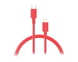 NBTCABLCLR1 - Cable NUBBEH Elisium USB-C/M a Lightning/M 1m 2A Rojo (NBTCABLCLR1)