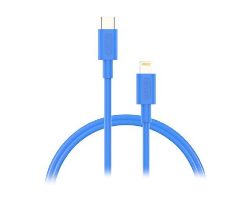 NBTCABLCLBL1 - Cable NUBBEH Elisium USB-C/M a Lightning/M 1m 2A Azul (NBTCABLCLBL1)