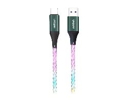 NBTCABLACLED - Cable NUBBEH Elisium LED USB-A a USB-C 3A 1m Multicolor (NBTCABLACLED)