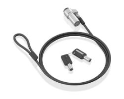 ASLK-D45K06-BK - Cable de Seguridad AISENS cerradira con llave, para ordenador/monitor, 1.5m (ASLK-D45K06-BK)