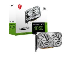 912-V516-032 - MSI Nvidia GeForce RTX 4060 VENTUS 2X WHITE 8G OC 8Gb GDDR6 3DP 1.4a 1xHDMI 2.1a PCIe 4.0 HDCP OpenGL 4.6 (912-V516-032)