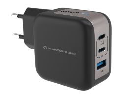 ALTHEA17B - Cargador de Pared CONCEPTRONIC Universal 1xUSB-A 2xUSB-C PD 3.0 QC 3.0 67W Negro (ALTHEA17B)