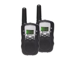 WTA-449 - Walkie Talkie DENVER 3/5km 8 Canales Pack 2 Negros (WTA-449)