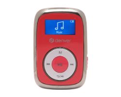 MPS-316R - Reproductor MP3/MP4 DENVER 16Gb USB-C Rojo/Blanco (MPS-316R)