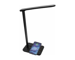 LQI-105 - Lmpara de Mesa DENVER LED 5W Cargador Smartphone Qi Negra (LQI-105)