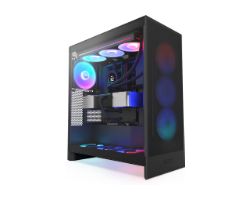 CM-H72FB-R1 - Caja NZXT H7 Flow Ventana Lateral de Cristal Templado RGB 2xUSB-A 1xUSB-C ATX EATX mATX Mini-ITX Negra (CM-H72FB-R1)