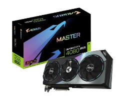 9VN408SAM-00-10 - GIGABYTE AORUS Nvidia GeForce RTX 4080 SUPER MASTER 16Gb GDDR6X 3xDP 1.4a 1xHDMI 2.1a PCIe 4.0 OpenGL 4.6 (9VN408SAM-00-10)