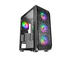 OUT9910 - Torre Mars Gaming XXL ARGB ATX Negra (MCKX) (OUT9910). Buen estado. Levemente golpeada en las esquinas. Completa. (OUTLET)