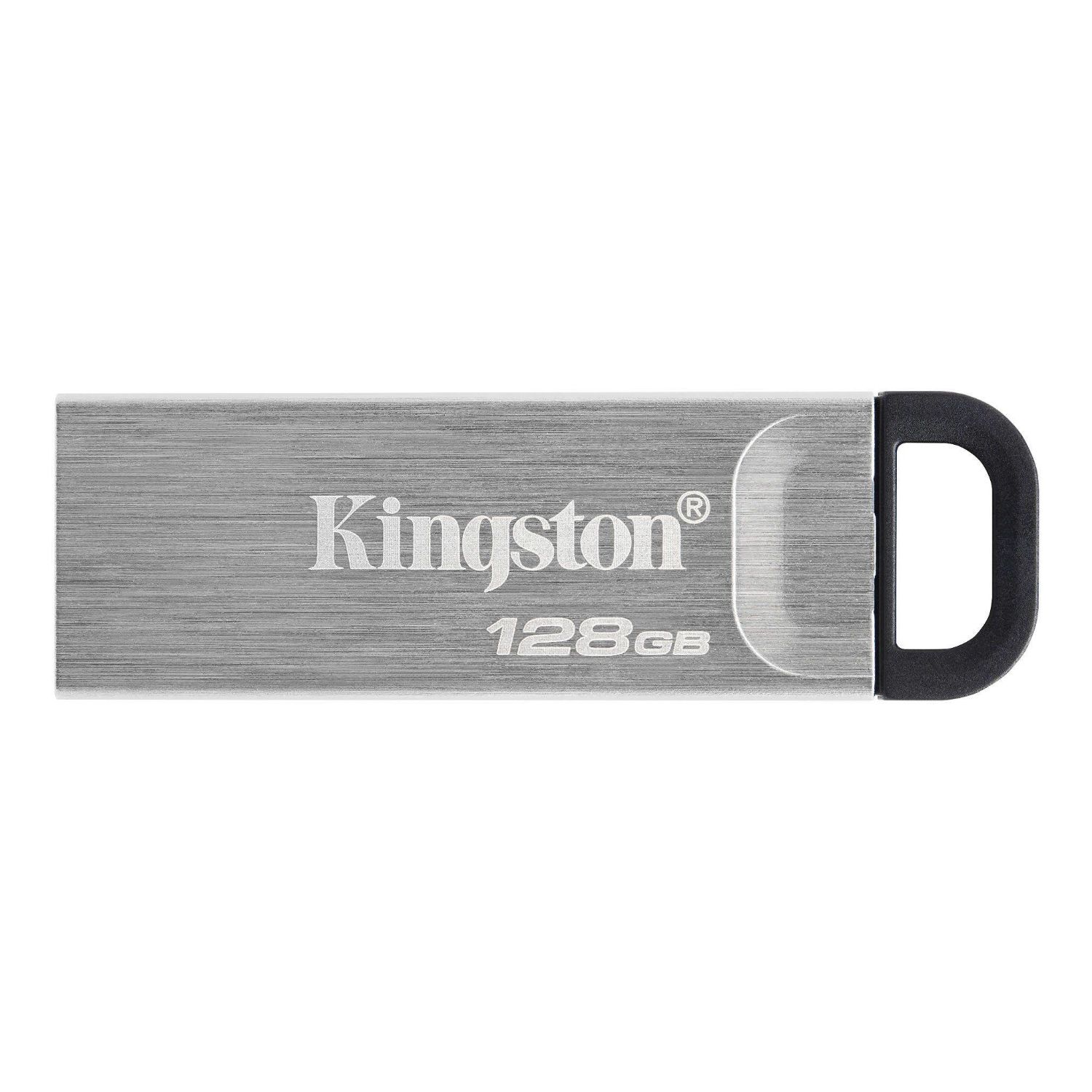 DTKN/128GB - Pendrive Kingston DataTraveler Kyson 128Gb USB-A 3.0 Lectura 200Mb/s Escritura 60Mb/s Llavero Plata (DTKN/128GB)