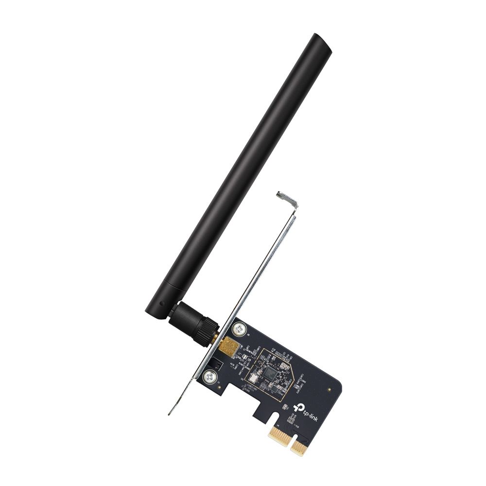 Archer T2E - Adaptador TP-Link AC600 WiFi 5 Dual Band PCIe WLAN Antena Externa Desmontable PC Negro/Plata (Archer T2E)