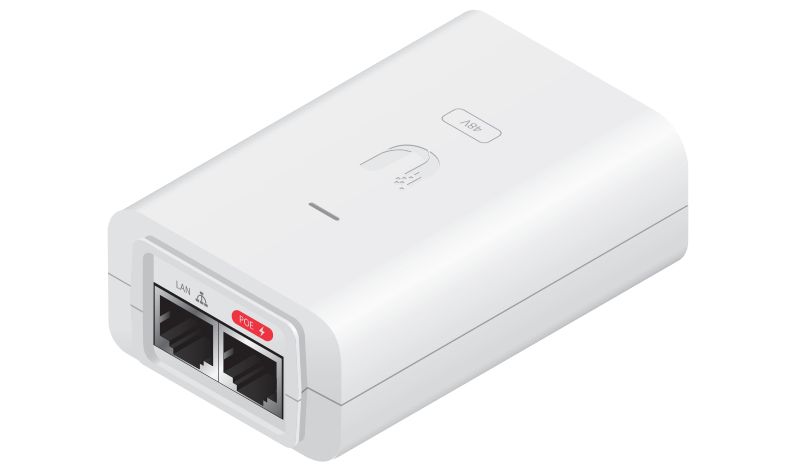 POE-48-24W-WH - Inyector PoE UBIQUITI IPS 48V 24W 0.5A Blanco (POE-48-24W-WH)