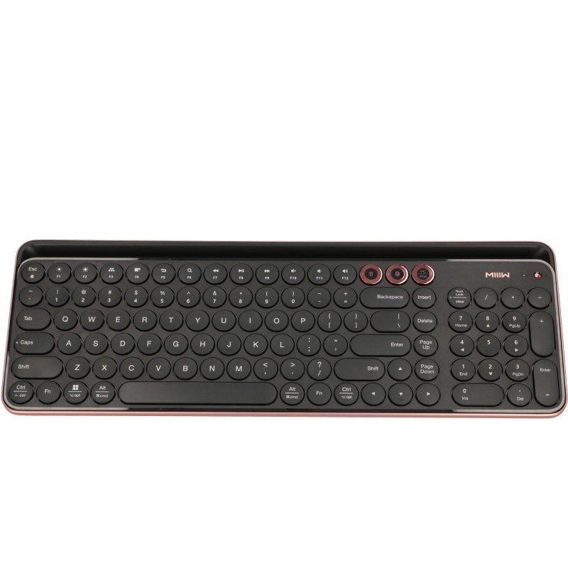 MIIIW BK - Teclado Inalmbrico XIAOMI Dual Mode 10m QWERTY WiFi 2.4GHz Bluetooth 4.0 Ingls Negro (MIIIW BK)