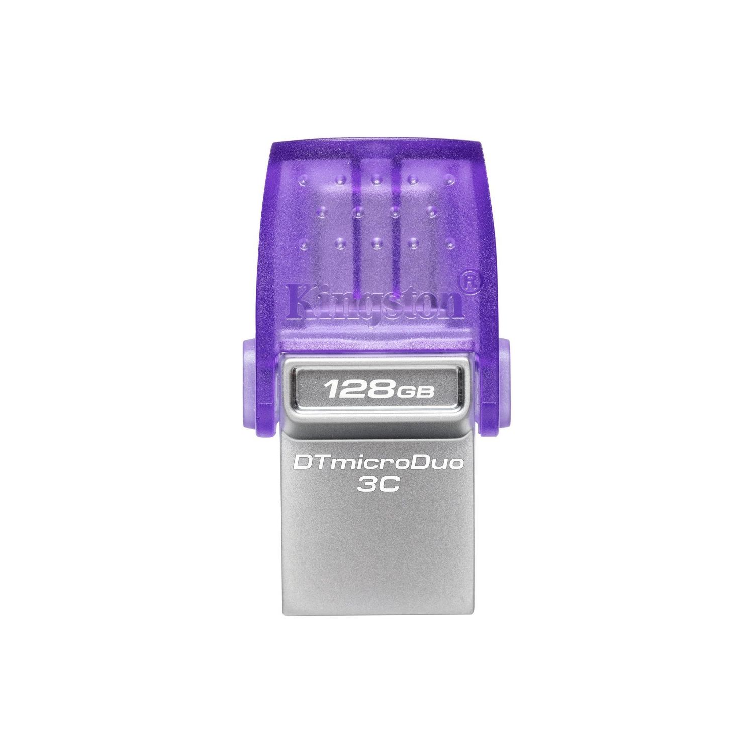 DTDUO3CG3/128GB - Pendrive Kingston DataTraveler microDuo 3C 128Gb USB-A/C 3.0 Lectura 300 Mb/s Prpura/Acero (DTDUO3CG3/128GB)