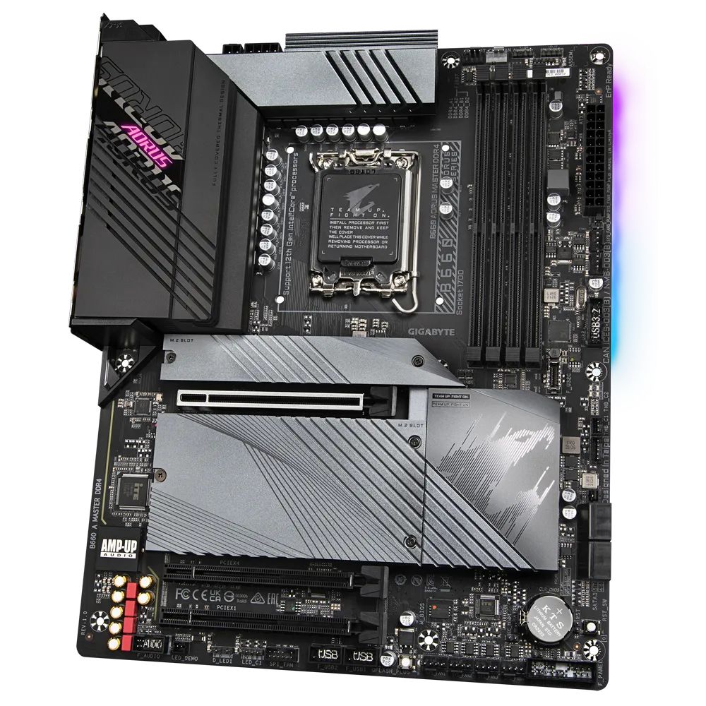 B660 A MASTER DDR4 G10 - Placa base GIGABYTE B660 AORUS MASTER DDR4: (1700) 4DDR4 SATA3 PCIe M.2 USB 2.0 USB-A 3.0/3.1 USB-C 3.2 DP HDMI RJ45 HDCP ATX 7.1 WiFI 6 Bluetooth 5.2 Gigabit Ethernet 2.5