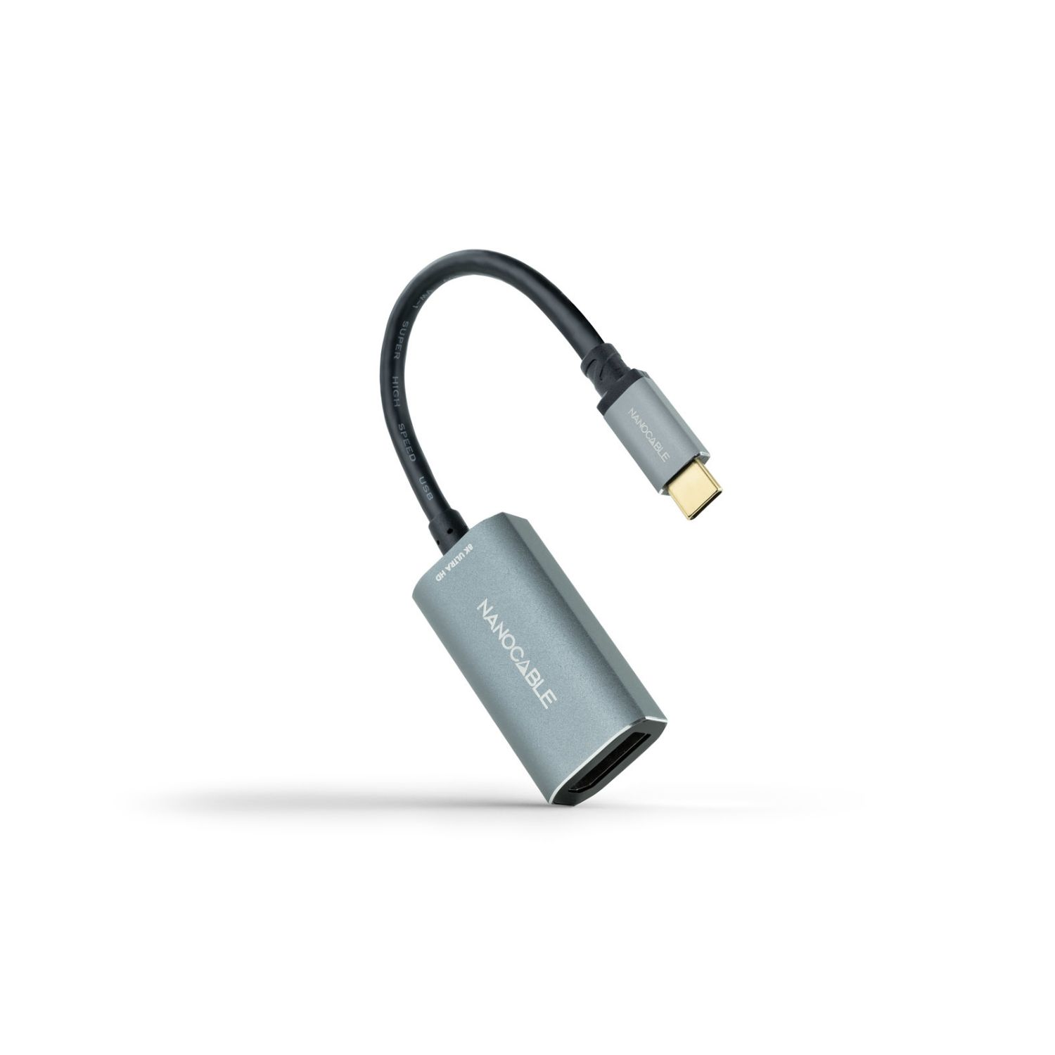 10.16.4104-G - Nanocable USB-C/M a DP/H 15cm Gris (10.16.4104-G)