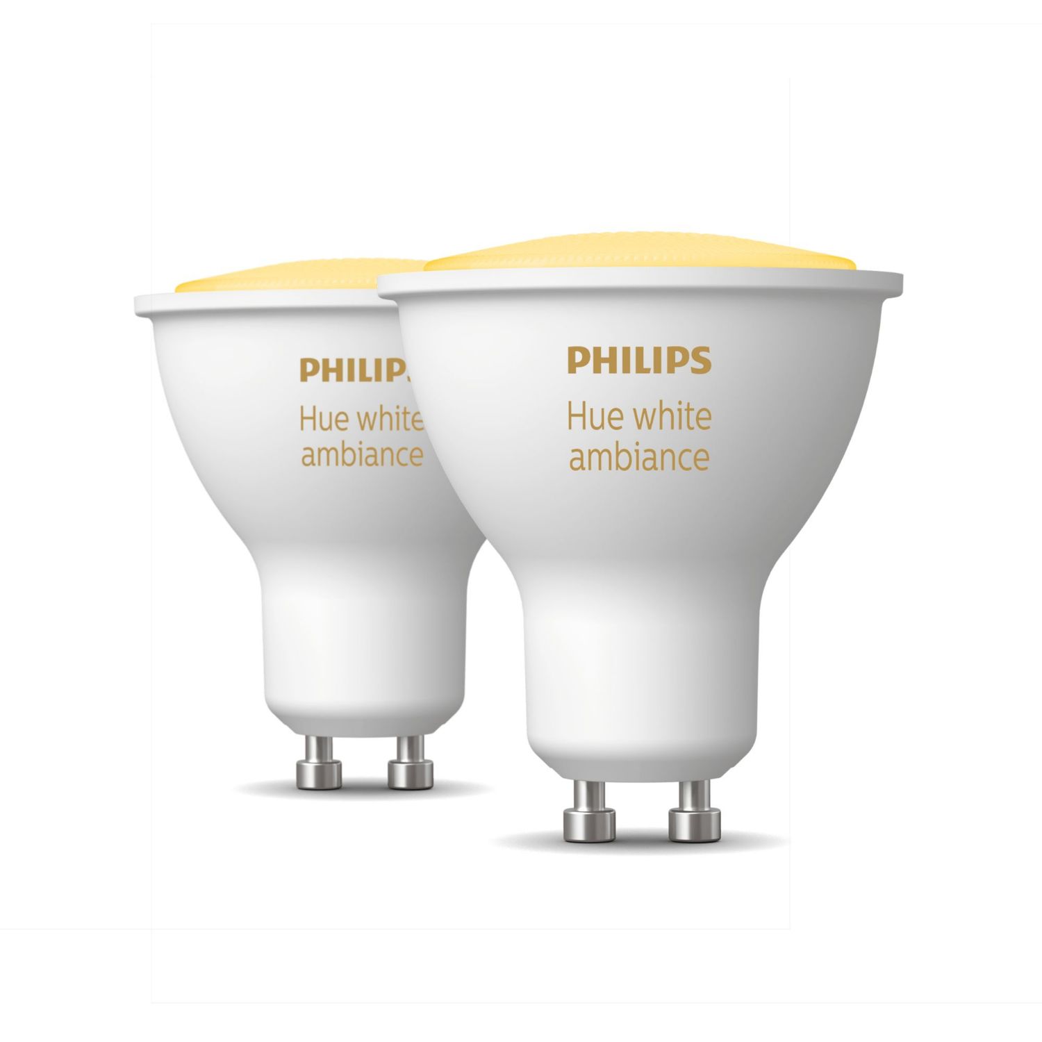 929001953310 - Bombilla Inteligente Philips Hue LED Luz Fra/Blanco Clido GU10 350L 35W Bluetooth/Zigbee Kit 2 Unidades Blanca (929001953310)