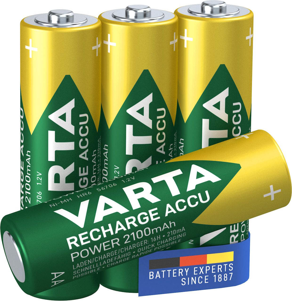 56706101404 - Pilas VARTA Recharge Accu Power AA 2100 mAh Blister 4 (56706101404)