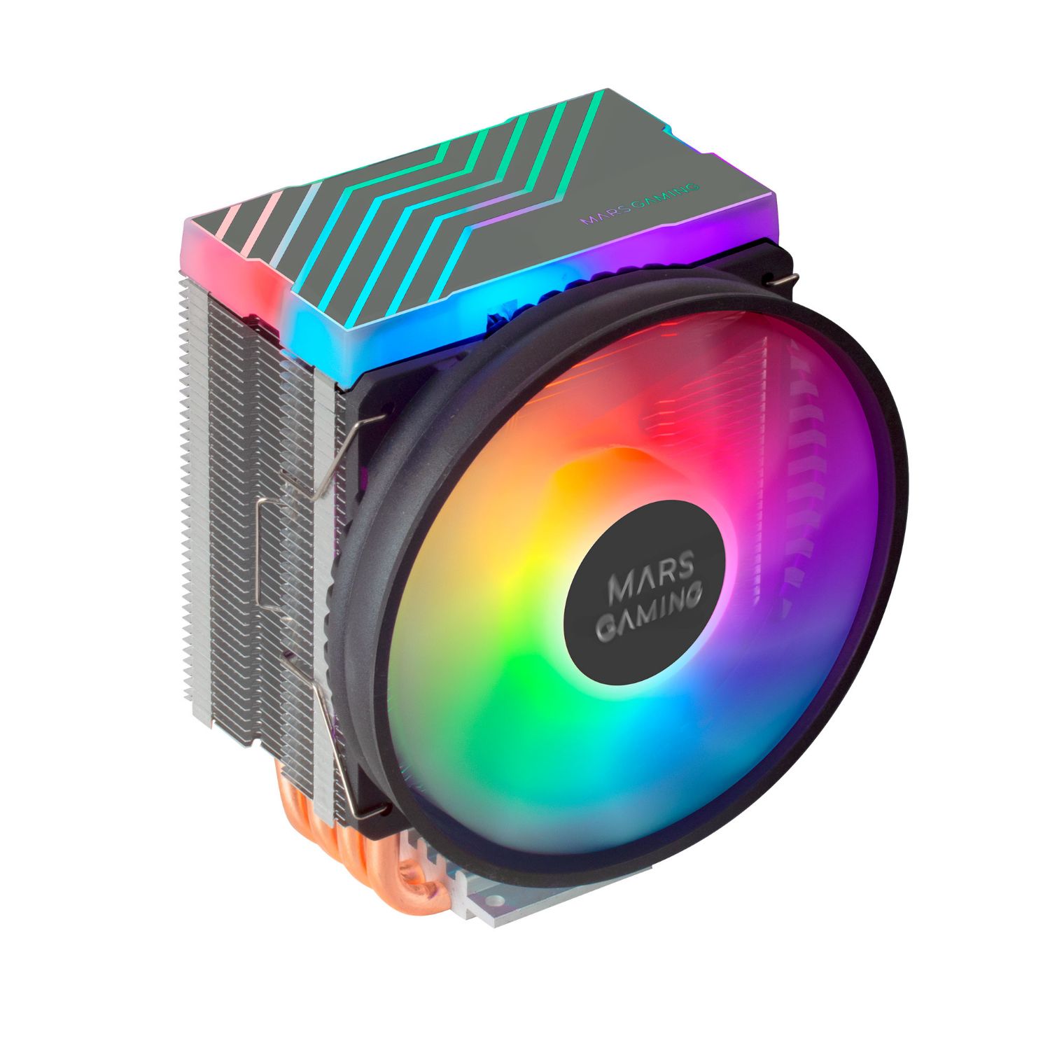 MCPU44 - Ventilador CPU Mars Gaming Multisocket Ultra Silencioso 110mm 160W Dual ARGB Negro (MCPU44)