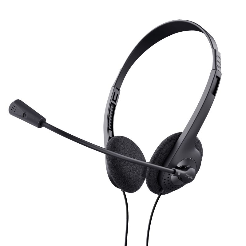 24659 - Auriculares+Micfono Trust Chat Headset Supra-Aurales Binaurales 3.5mm Cable 1.8m Negros (24659)