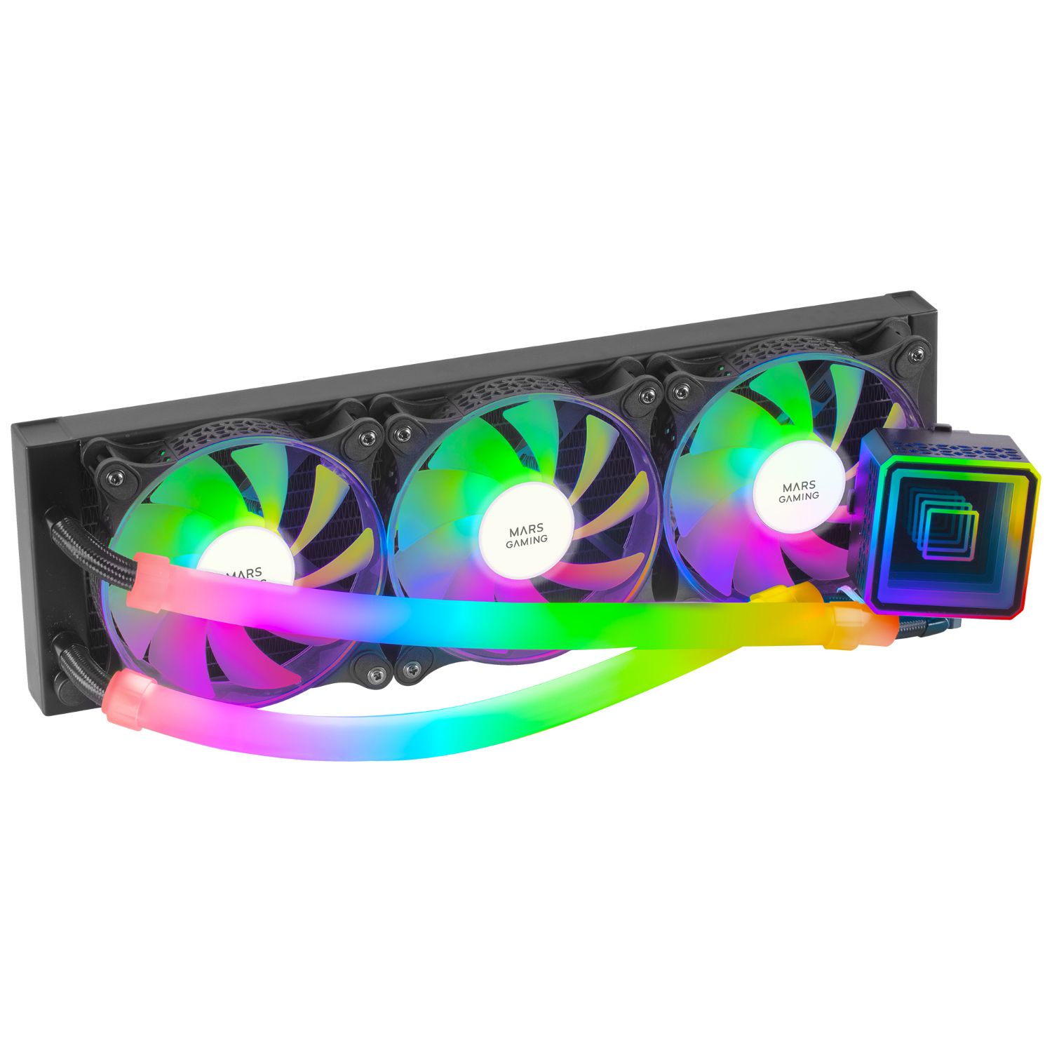 MLULTRA360 - Refrigeraci�n L�quida CPU Mars Gaming Multisocket 3x120mm 650W ARGB Negra (MLULTRA360)