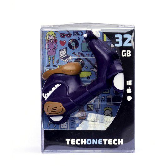 TEC5157-32 - Pendrive Tech One Tech Moto Vespa 32Gb USB-A 2.0 Prpura (TEC5157-32)
