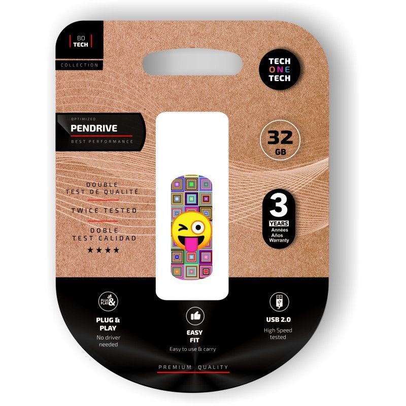 TEC4402-32 - Pendrive Tech One Tech Emoji guio 32Gb USB 2.0 (TEC4402-32)