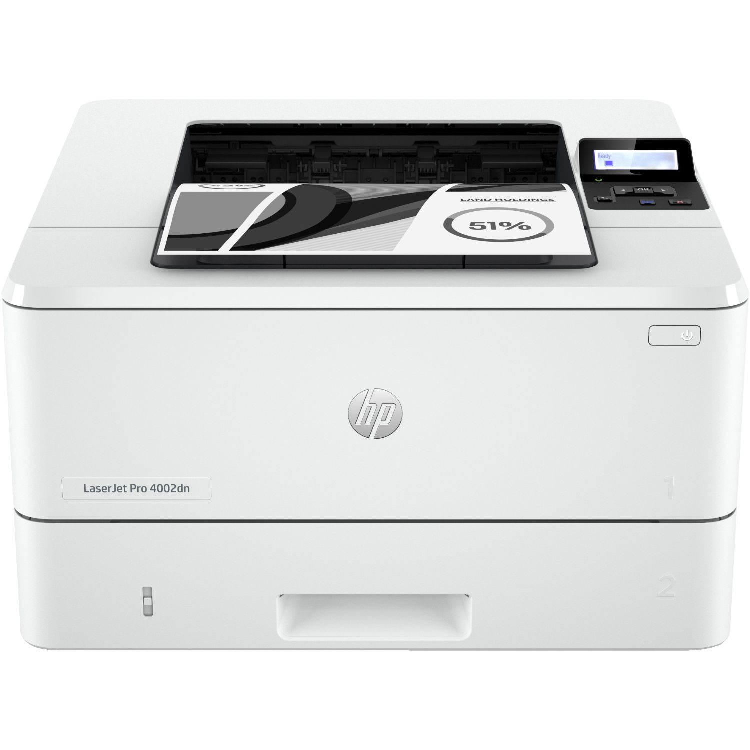 2Z605F - Impresora Laser HP LaserJet Pro 4002dn Pantalla LCD 1200x1200dpi A4 B/N 1xUSB 2.0 Ethernet GbE Dúplex Blanca (2Z605F)