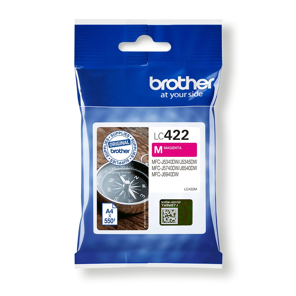LC422M - Tinta BROTHER Magenta, para MFCJ5340DW (LC422M)