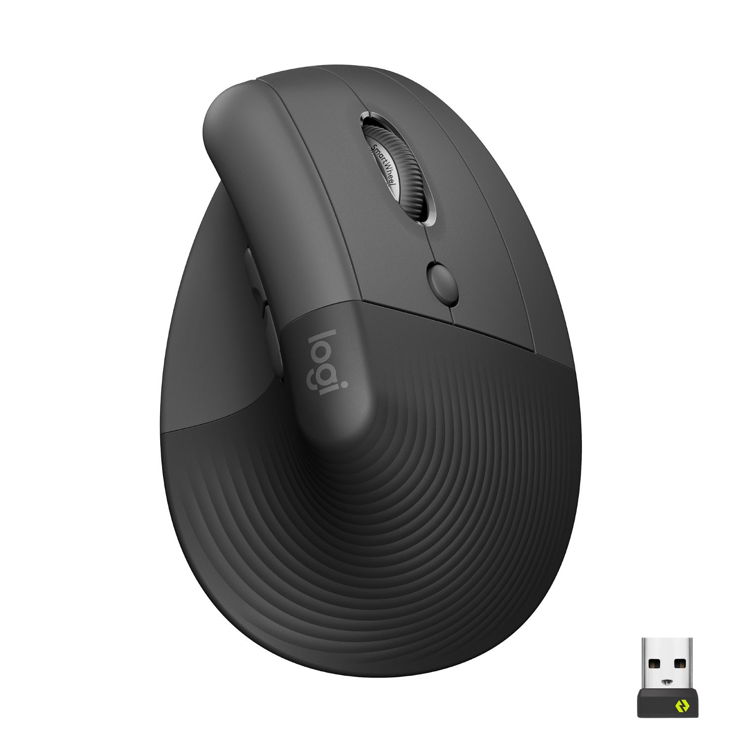 910-006473 - Ratn Logitech Lift Vertical Ergonmico Diestro ptico RF Wireless 2.4GHz/Bluetooth 4000dpi 6 Botones Grafito (910-006473)