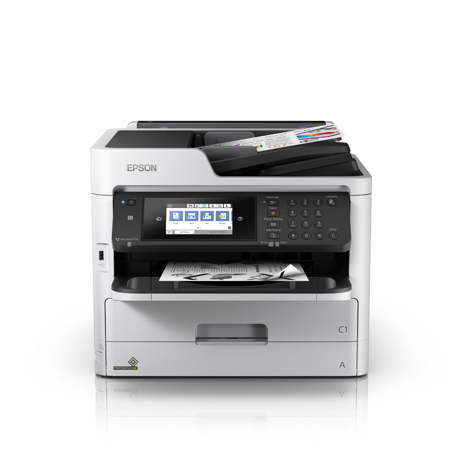 C11CG04401 - Multifuncin Epson WorkForce Pro WF-M5799DWF B/N A4 ADF Fax NFC USB 2.0 WiFi Ethernet LAN Blanca (C11CG04401)