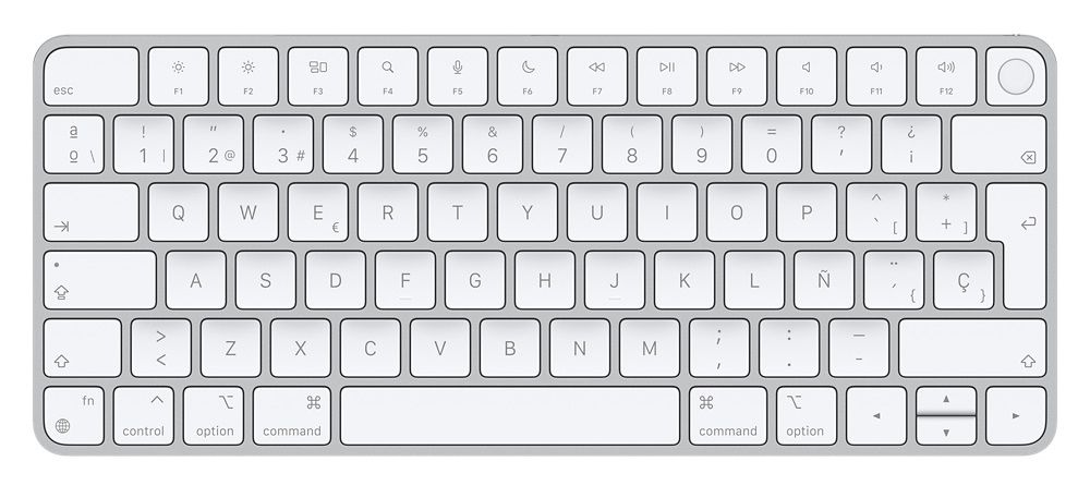 MK293Y/A - Teclado Apple Magic Universal Multimedia Diestro QWERTY USB Bluetooth Aluminio/Blanco (MK293Y/A)