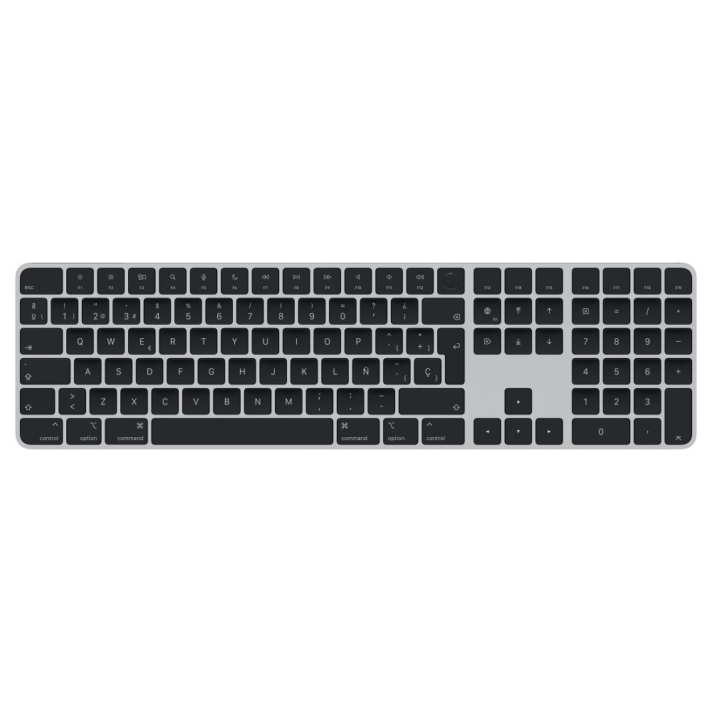 MMMR3Y/A - Teclado Apple Magic Universal Multimedia Diestro QWERTY USB Bluetooth Negro/Plata (MMMR3Y/A)