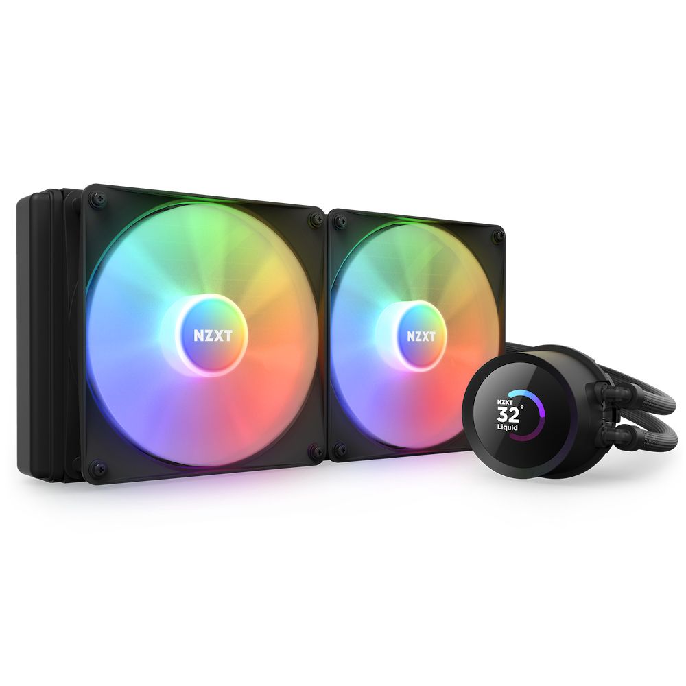 RL-KR280-B1 - Refrigeracin Lquida CPU NZXT Kraken Multisocket 280 2x140mm RGB LCD Negra (RL- KR280-B1)