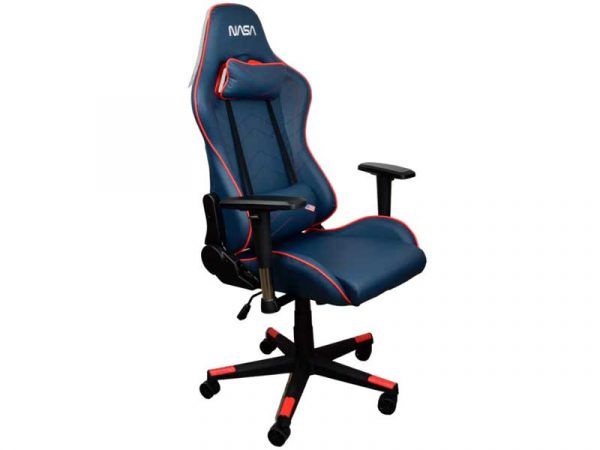 GA002-R - Silla Gaming NASA Galactic Altura/Reposabrazos regulables Cojin cervical/lumbar Negra/Roja (GA002-R)
