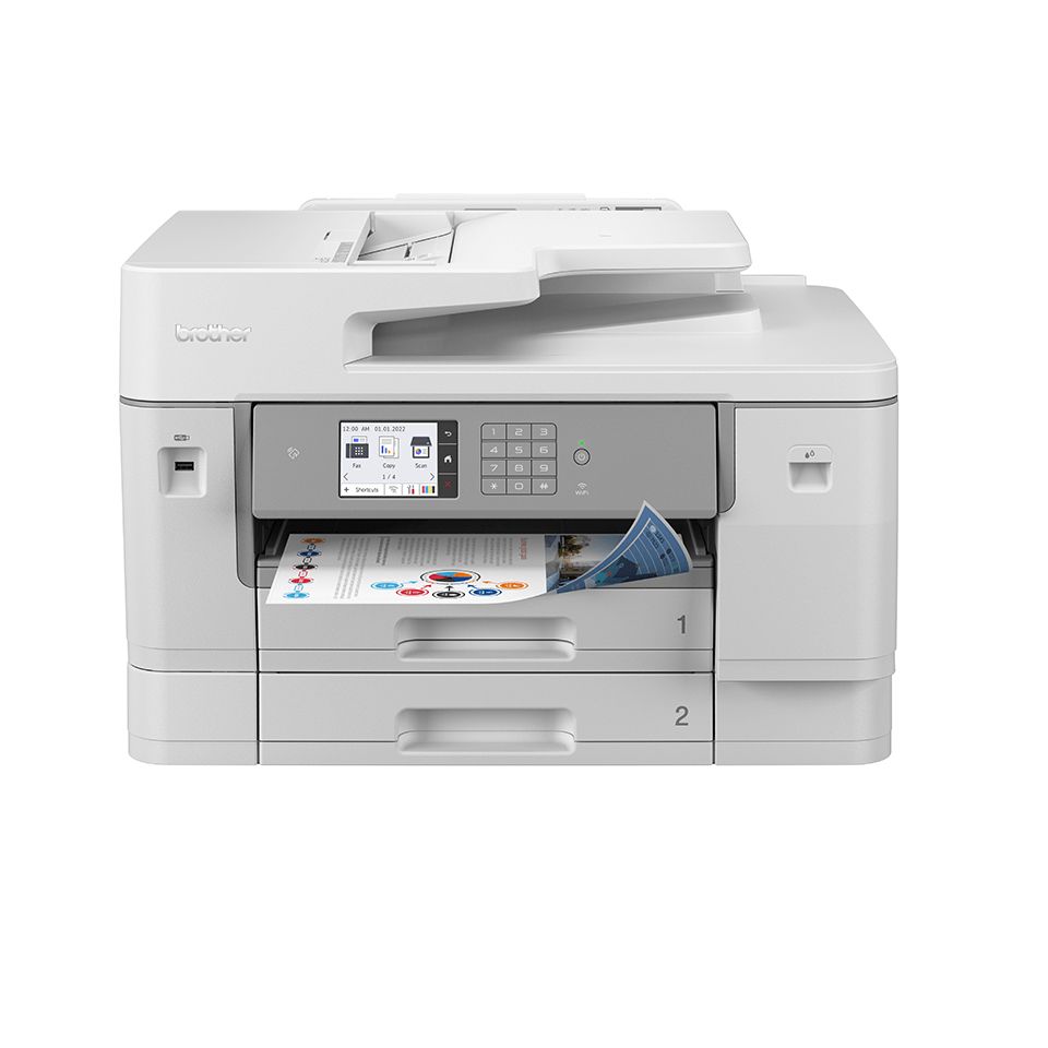 MFCJ6955DW - Multifuncin BROTHER A3 Color NFC USB 2.0 WiFi Fax Dplex Blanca (MFCJ6955DW)
