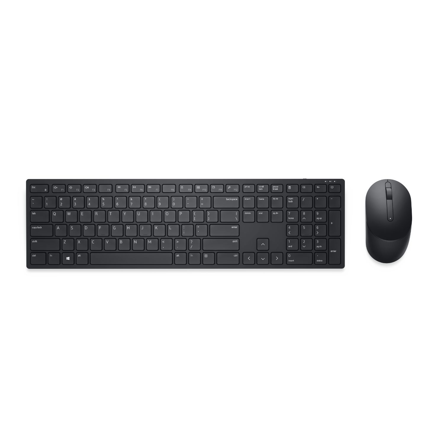 KM5221WBKB-SPN - Teclado+Ratn Dell QWERTY Wireless 10m RF 2.4Ghz 3 Botones Negro (KM5221WBKB-SPN)