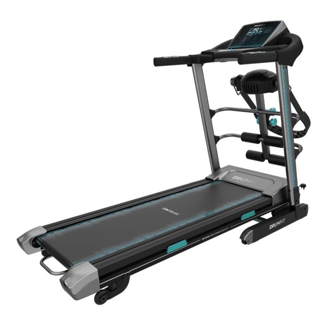 07081 - Cinta de Correr CECOTEC DrumFit WayHome 1600 Obelia Ultraflex Pro, Plegable de 1500w, Inclinacin Motorizada, Velocidad Ajustable, Superficie de 130x42 cm, Sistema Amortiguacin, Pantalla, Cinturn de masaje (07081)