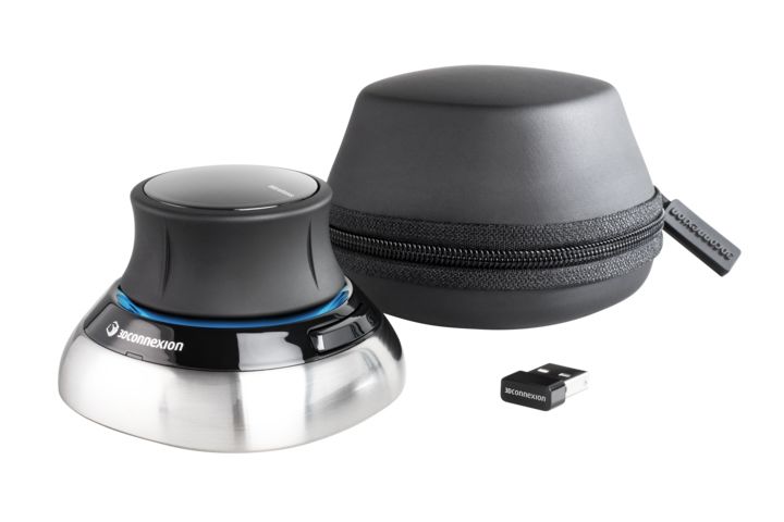 3DX-700066 - Ratn de Navegacin 3D CONNEXION SpaceMouse Compact Wireless 2 Botones Programables Negro/Gris (3DX-700066)