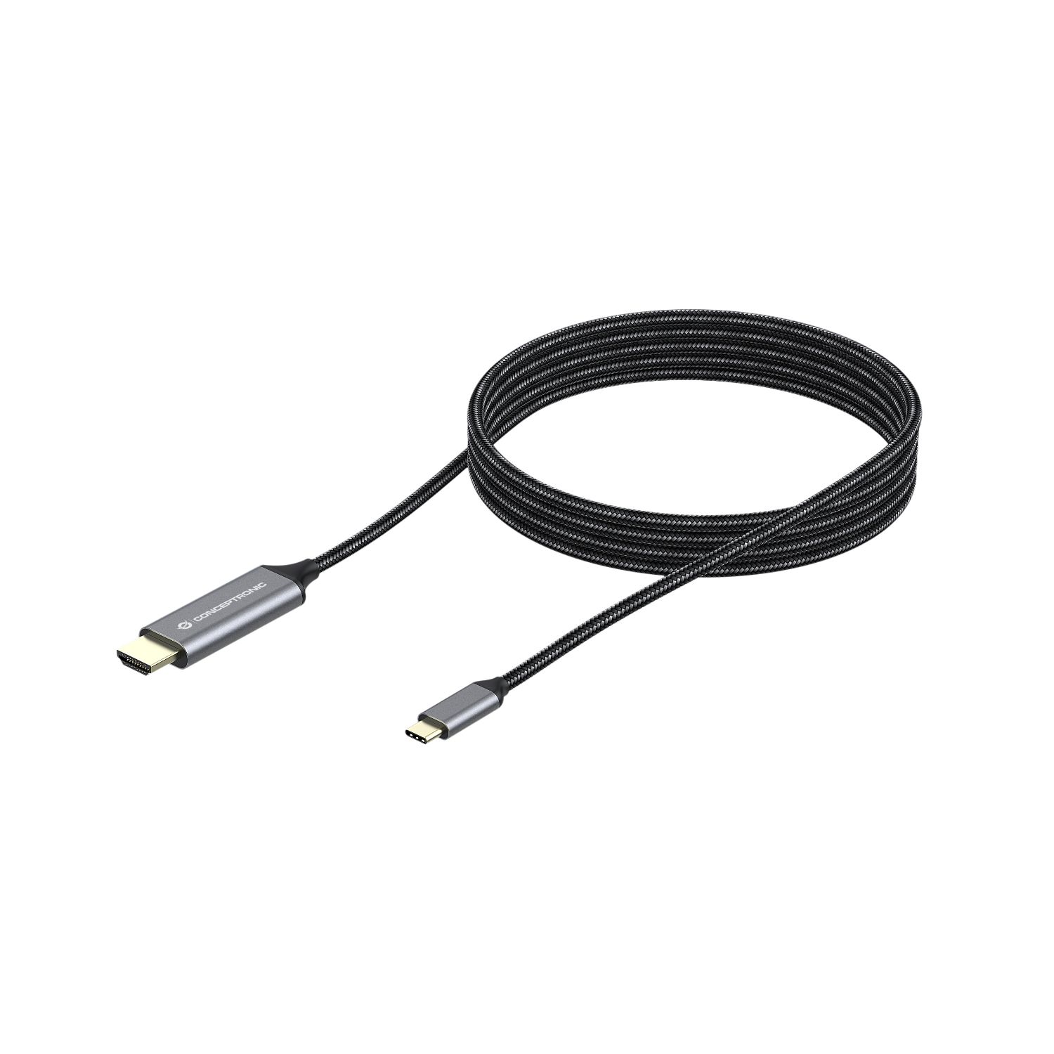 ABBY10G - Cable CONCEPTRONIC USB-C/M a HDMI/M 2m Gris (ABBY10G)