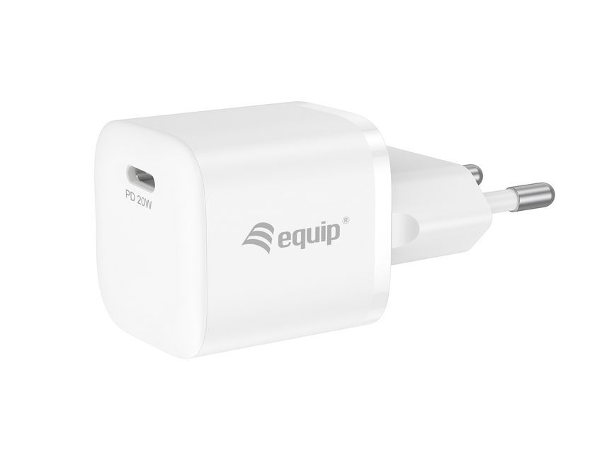 EQ245530 - Cargador de Pared EQUIP USB-C PD 20W Carga Rpida Pack 25 Unidades Blanco (EQ245530)