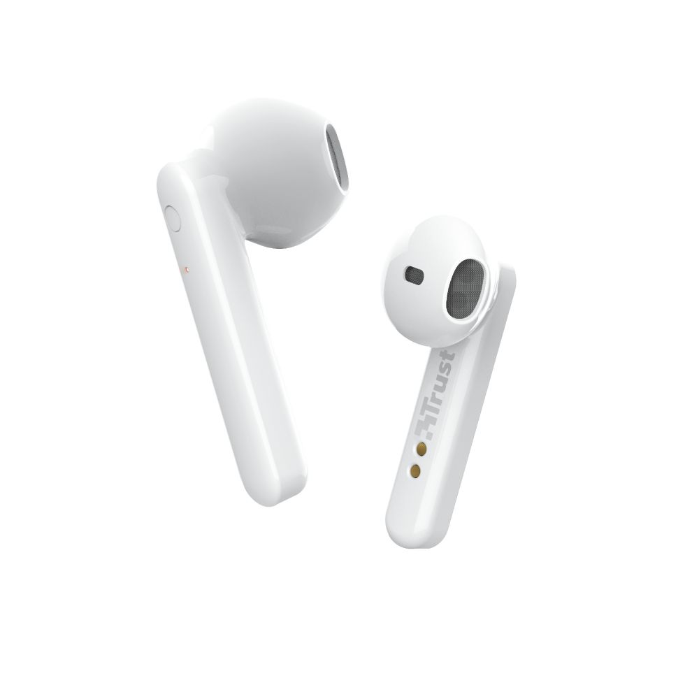 23783 - Auriculares Trust Primo Touch In-Ear Binaurales Micrfono Integrado TWS Bluetooth 5.0 Funda de Carga mUSB Blancos (23783)