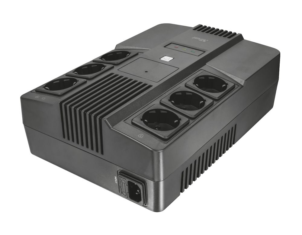 23326 - S.A.I. Trust Maxxon AVR 800VA 6xSchuko Negra (23326)