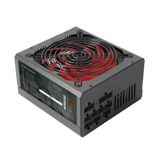 MPB850M - Fuente Mars Gaming ATX 850W PFC 120mm 80 Plus Bronze Negra/Roja (MPB850M)