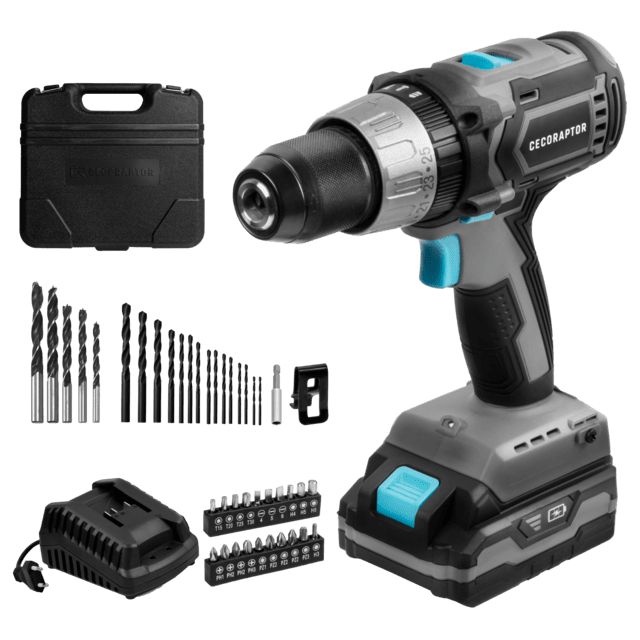 70006 - Taladro Atornillador/Perforador/Percutor CECOTEC CecoRaptor Perfect Drill 2020 X-Treme Batera 20V 2000mAh 1800rpm Negro (70006)