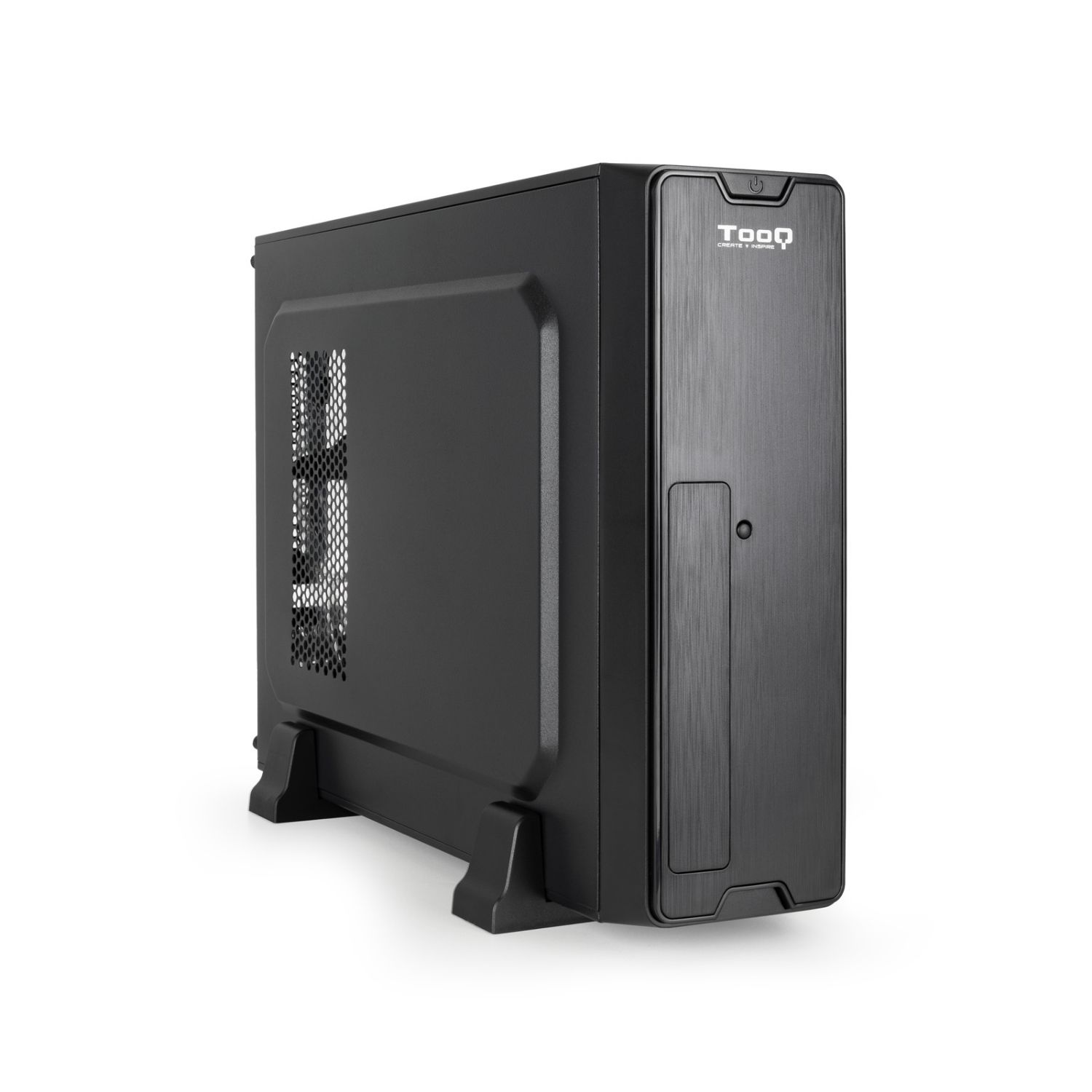 TQC-3007U3C - Caja TooQ Slim 500W mATX/SFX 2xUSB 2.0 1xUSB 3.0 Lector de Tarjetas SD/TF mATX Mini-ITX Negra (TQC-3007U3C)