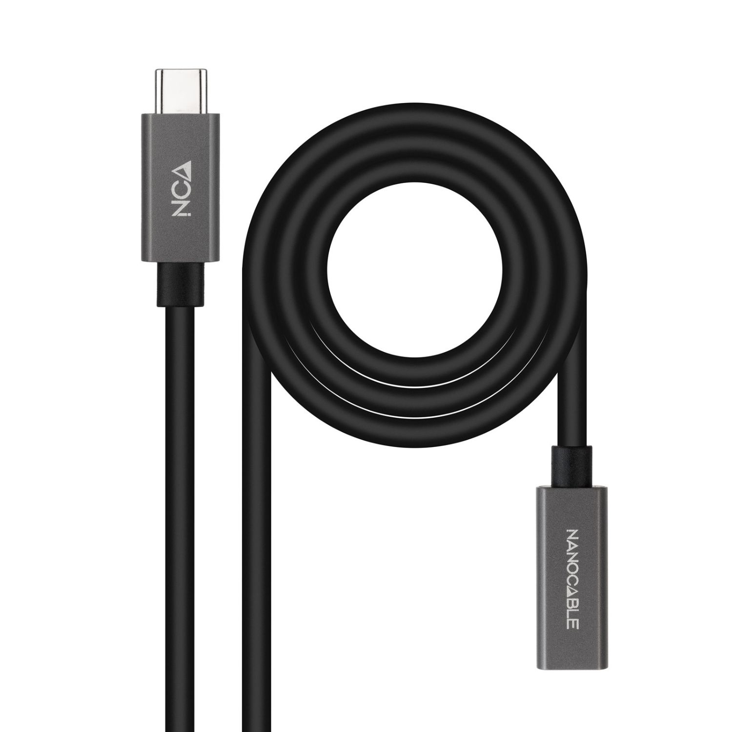 10.01.4401-L150 - Nanocable USB-C 3.2/M a USB-C 3.2/H 1.5m Negro (10.01.4401-L150)